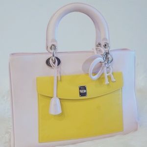 dior lady dior pink/yellow
